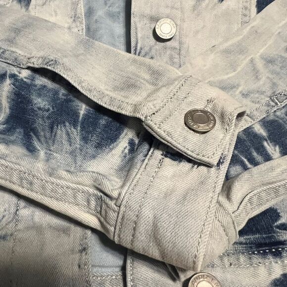 Lands' End Blue Jean Jacket Tie-Dye - Picture 9 of 10